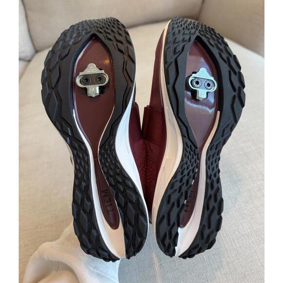 Brand New TIEM Slipstream Spin Cycling Shoes Burgundy Size 8 – Cleats Included - Picture 8 of 8